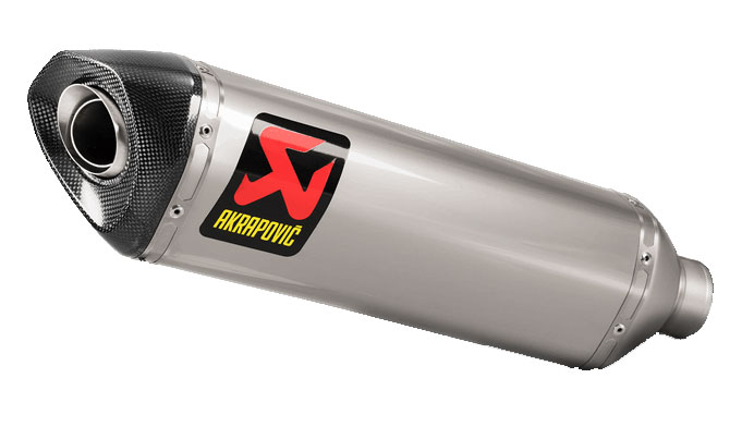 Akrapovic slip on end can